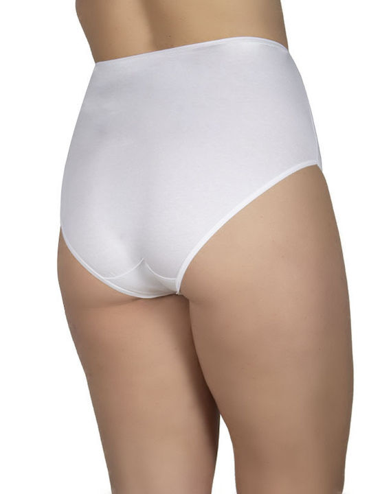 A.A UNDERWEAR Cotton High-waisted Women's Slip White