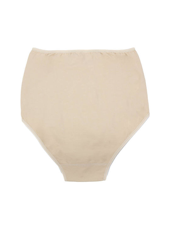 A.A UNDERWEAR Baumwolle Hochtailliert Damen Slip Beige