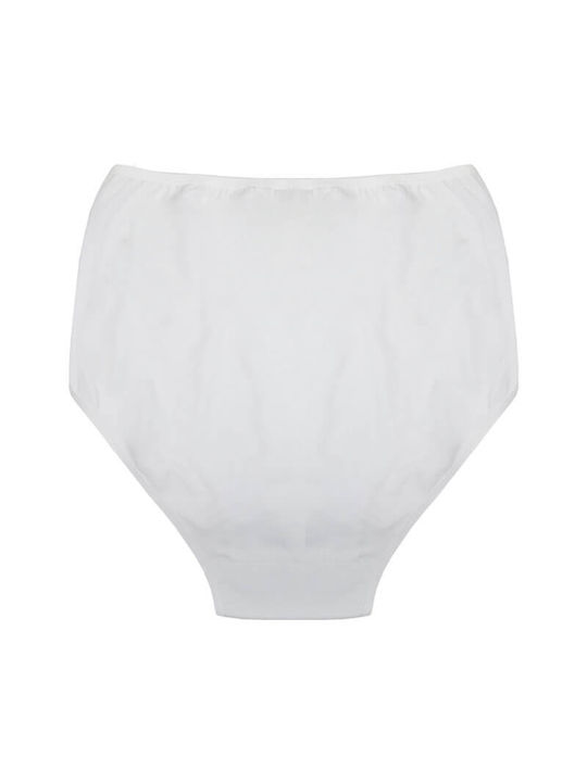 A.A UNDERWEAR Cotton High-waisted Women's Slip White