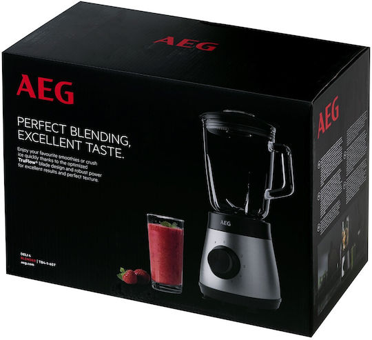 AEG Deli 4 Μπλέντερ με Πλαστική Κανάτα 1.5 lt 800W Inox