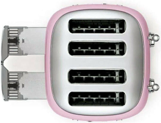 Smeg Toaster 4 Schlitze 2000W Rosa