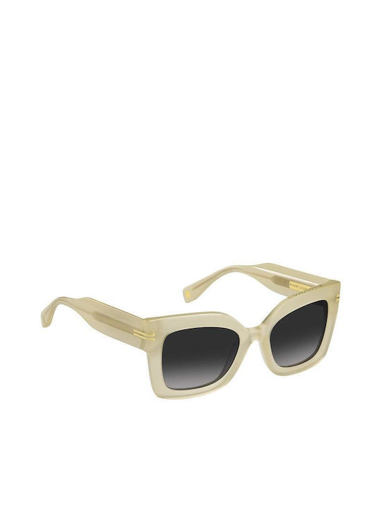 Marc Jacobs Women's Sunglasses with Beige Plastic Frame and Black Gradient Lens MJ 1073/S 40G/9O