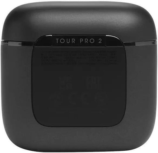 JBL Tour Pro 2 In-ear Bluetooth Handsfree Ακουστικά με Αντοχή στον Ιδρώτα και Θήκη Φόρτισης Μαύρα