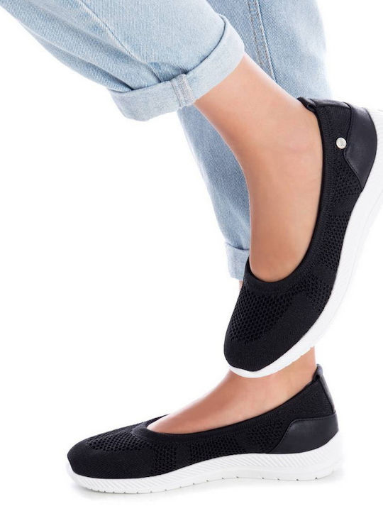 Fabric Ballerinas Black