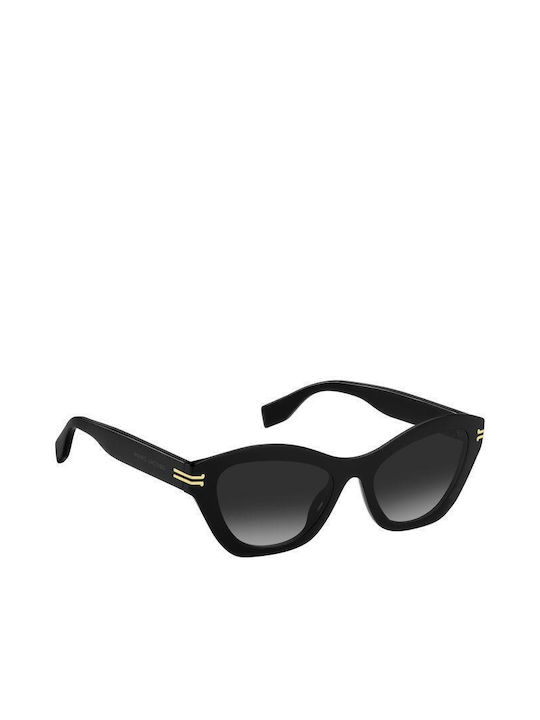 Marc Jacobs Women's Sunglasses with Black Plastic Frame and Black Gradient Lens MJ 1082/S 807/9O