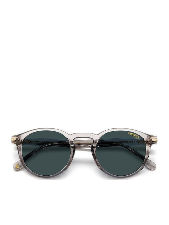 Carrera Men's Sunglasses with Transparent Horn-Rimmed Frame and Grey Lens 301/S KB7/KU