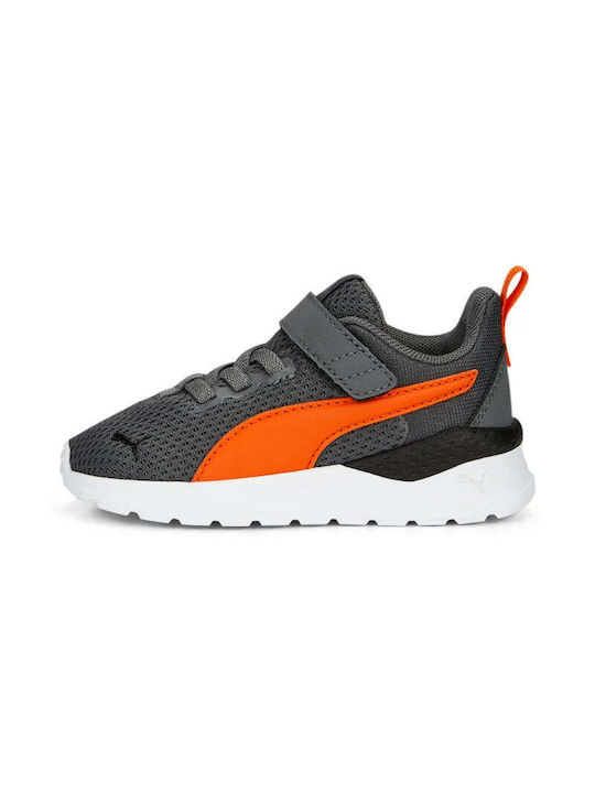 Puma Pantofi Sport pentru Copii Alergare Anzarun Lite Gri / Portocaliu