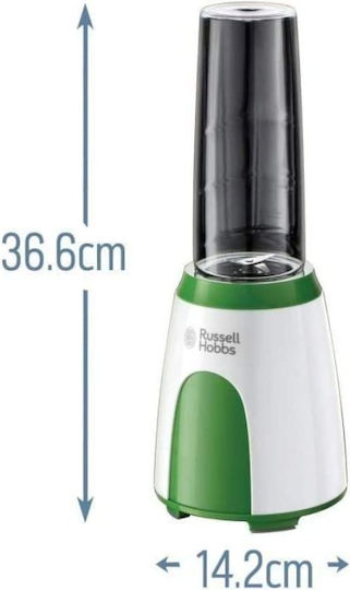 Russell Hobbs Explore Mix &Go Cool Blender with Tritan Jug 600 ml 300W White