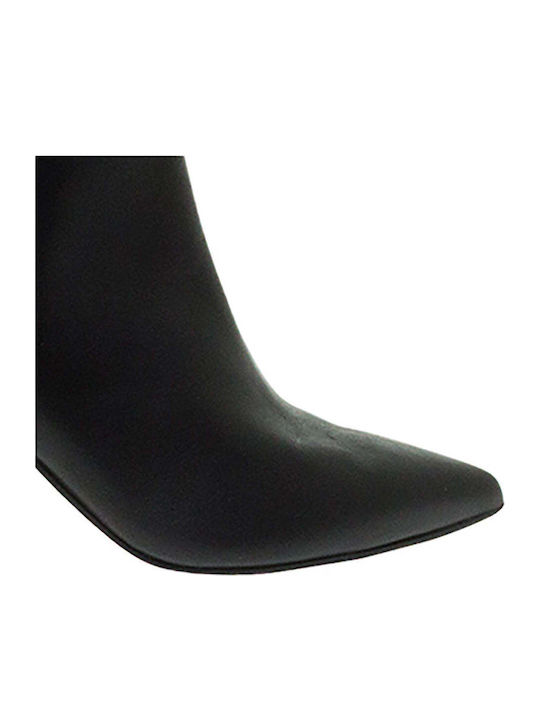 Leder Damenstiefel Schwarz