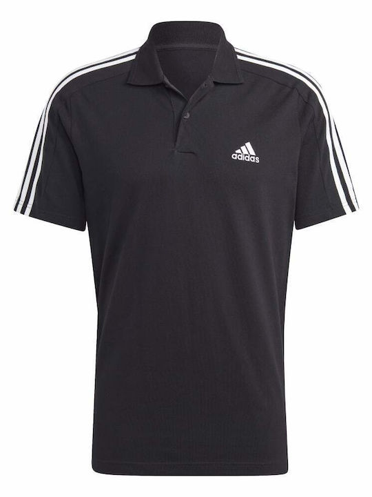 Essentials Pique Aeroready Polo Αθλητικό T-shirt Μαύρο