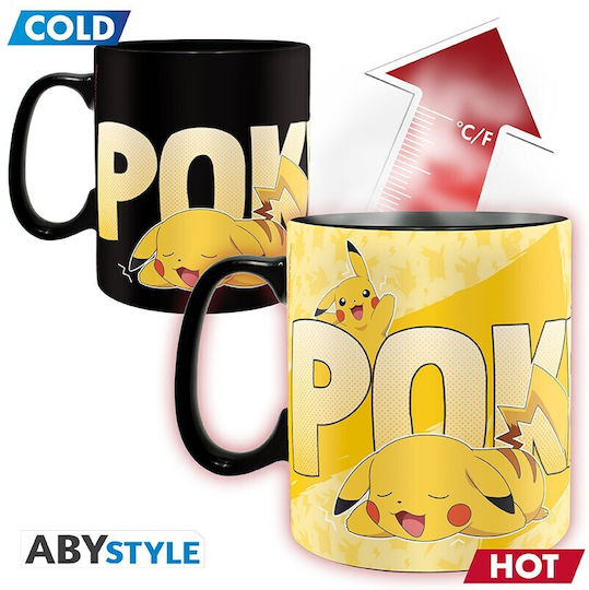 Abysse Pikachu Cană Ceramică Multicoloră 3buc