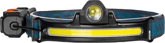 Factory Rechargeable Headlamp LED with Maximum Brightness 350lm W679 Black
