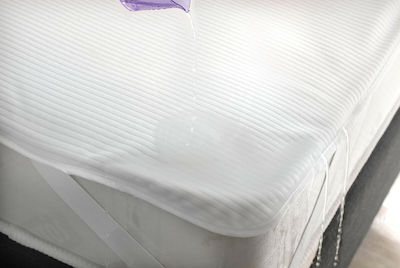 Rythmos Semi-Double Quilted Mattress Cover with Elastic Straps 130 White 120x200+30cm