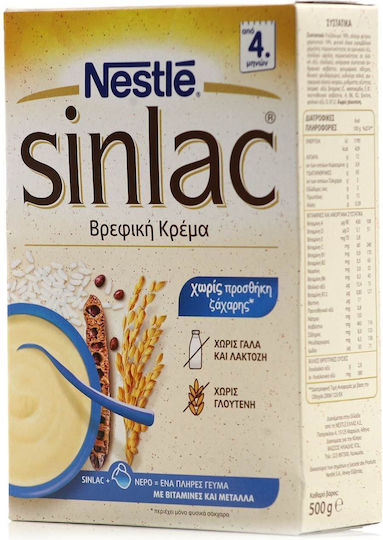 Nestle Baby Cream Sinlac No Added Sugar 500gr for 4+ Months