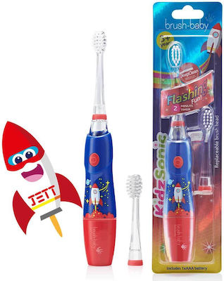 Brush Baby KidzSonic Rocket Electric Toothbrush for 3+ years