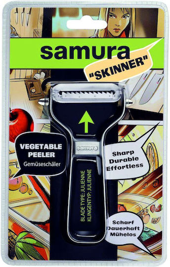Samura Fruit & Vegetable Peeler/Cleaner with Blade Julienne made of Stainless Steel