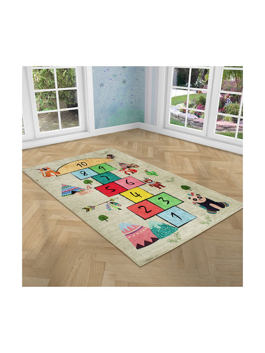 Dimcol Hopscotch 284 Kinder Teppich Ecru 135x200cm