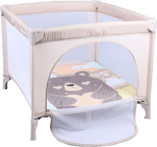 Kikka Boo Enjoy Park with Mattress Beige 103x103cm