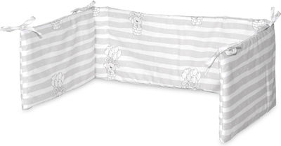 Lorelli Striped Crib Bumpers Classic Inside Gray 26x143cm