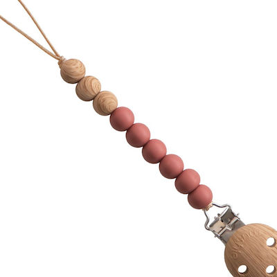 Mushie Chain Pacifier Eva with Beads made of Wood