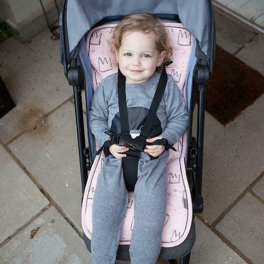 Minene Stroller Seat Liner Double Sided Dots 35x75cm Blue