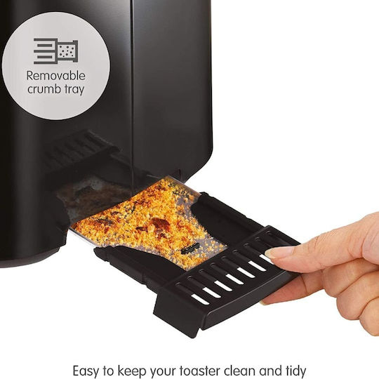 Morphy Richards 222064 Toaster 2 Schlitze 800W Schwarz