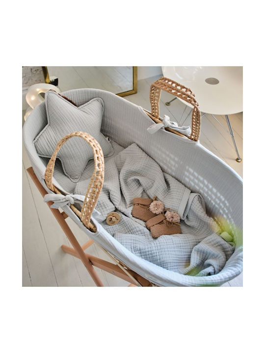 Funna Baby Crib Decorative Pillows Hello Gray 2pcs