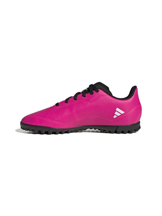 Adidas Παιδικά Ποδοσφαιρικά Παπούτσια Speedportal 4 με Τάπες Shock Pink
