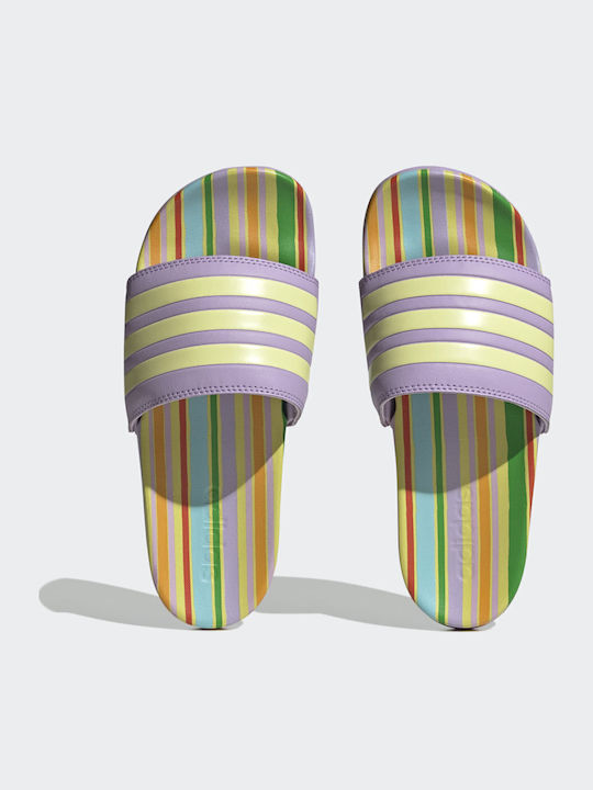 Adilette Comfort Slides Purple Glow / Pearl Citrine