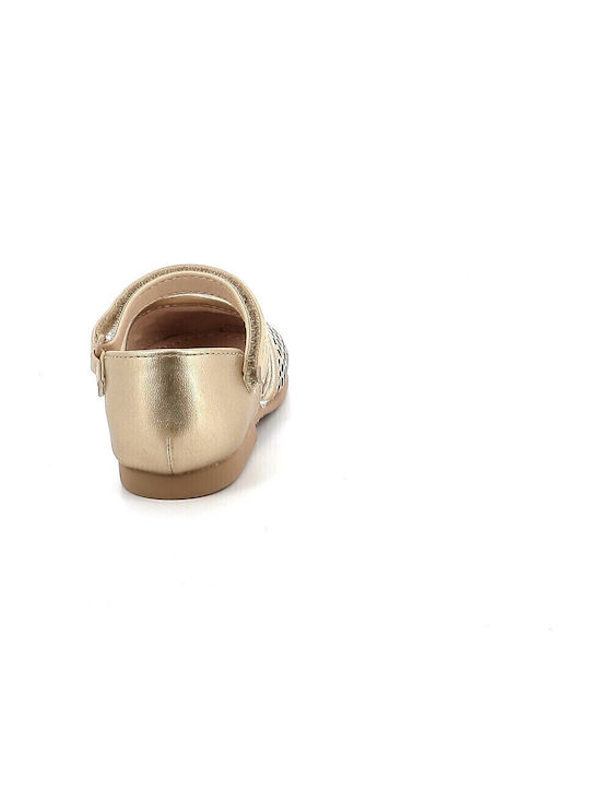 Balerini copii cu elastic Auriu