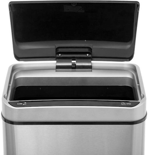 5Five 5Five Mülleimer aus Inox mit Sensor Silber 40l