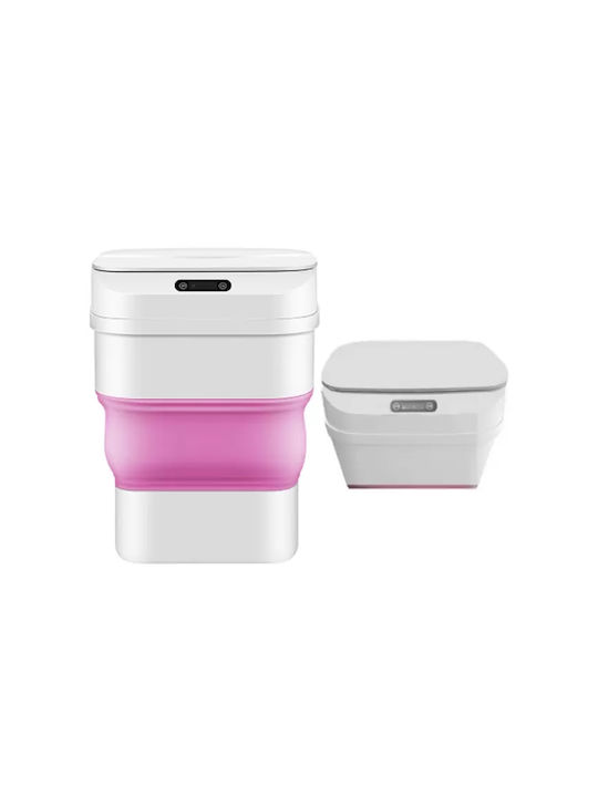 Plastic Waste Bin with Sensor White