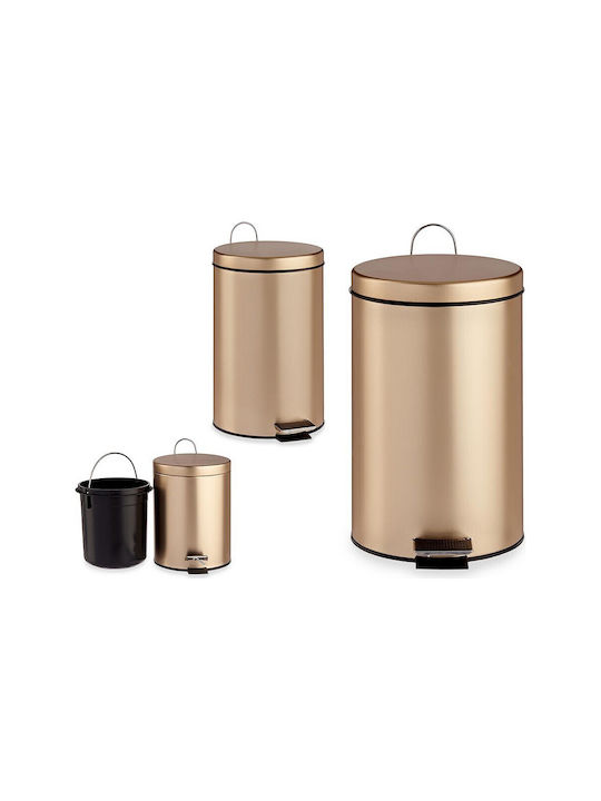 Berilo Metal Pedal Waste Bin 7lt Bronze