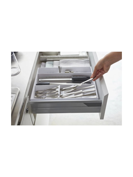 Yamazaki Drawer Cutlery Tray Opening Plastic 47.5x47.5x47.5cm White