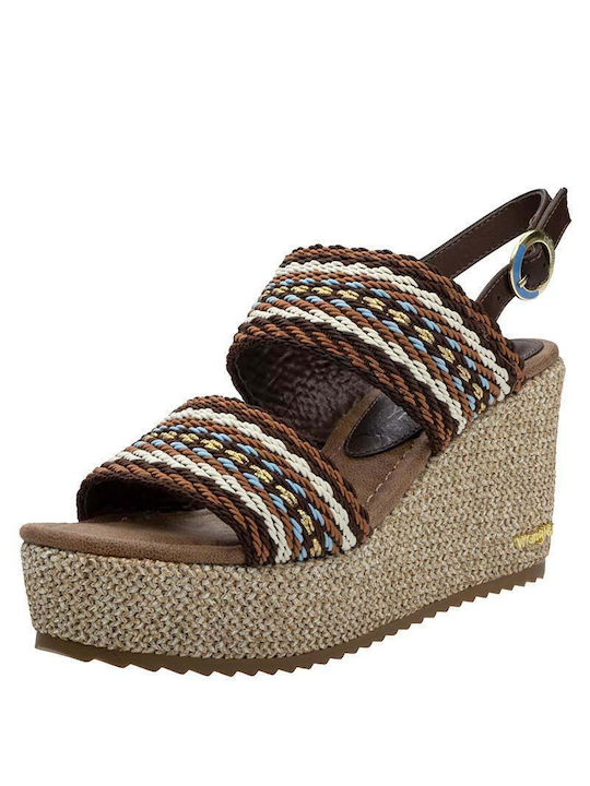 Wrangler Marbella Moonlight Women's Fabric Platform Shoes Camel