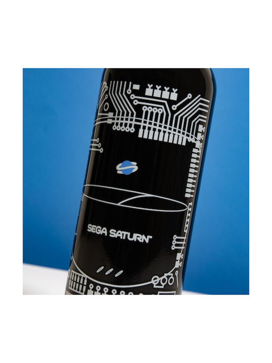 Numskull Saturn Flasche Wasser Metallisch mit Schraubverschluss Schwarz 500ml
