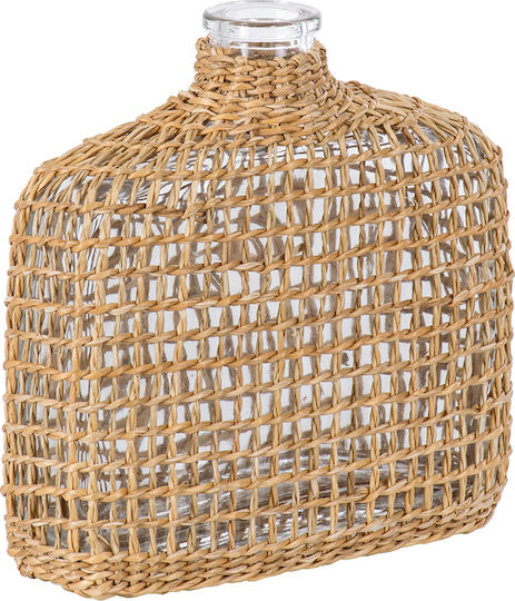 GloboStar Βάζο Γυάλινο Mandy Διάφανο 14.5x4.5xΥ14.5cm GloboStar Βάζο Γυάλινο Mandy Διάφανο 14.5x4.5xΥ14.5cm