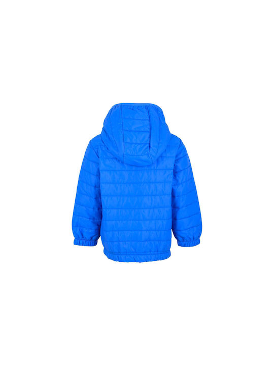 Losan Kids Quilted Jacket Long with Hood Blue