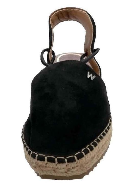 Rambla Suede Γυναικείες Εσπαντρίγιες σε Μαύρο Χρώμα