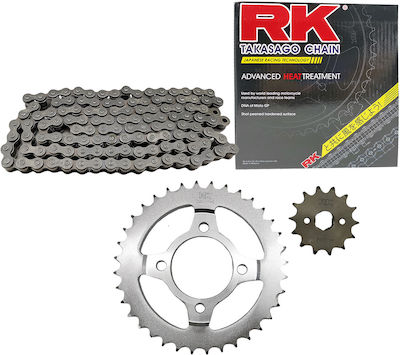 RK Chain & Sprocket Kit for Honda Astrea Grand 100 / Astrea Grand 110 / Astrea Grand X 110i