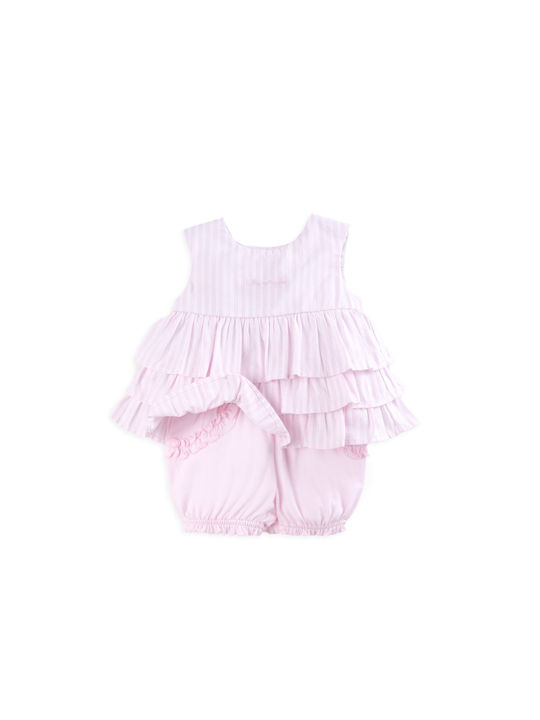 Tutto Piccolo Kids Set with Shorts Summer 2pcs Pink