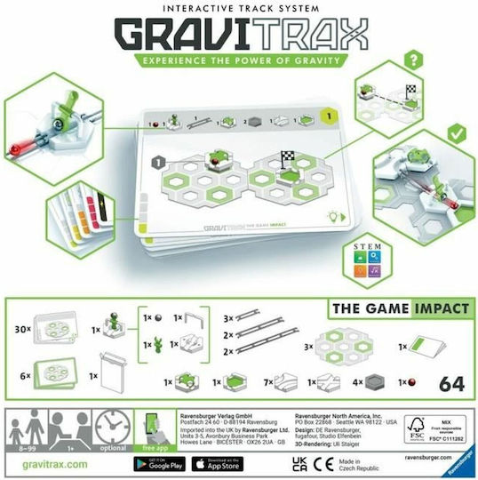 Ravensburger The Game Impact Educational Game Engineering Gravitrax for 8+ years old Years Old