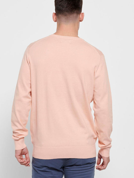 Funky Buddha Men's Long Sleeve Sweater Peach