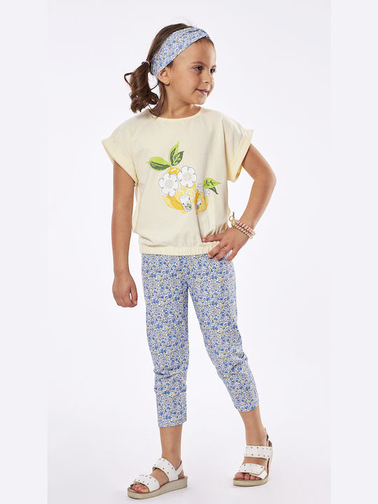 Εβίτα Kinder Set mit Leggings Sommer 2Stück Gelb