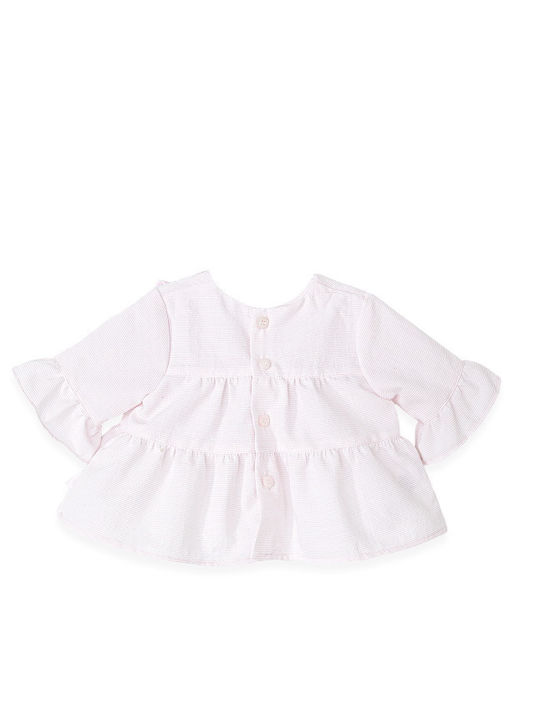 Tutto Piccolo Kids' Blouse Long Sleeve Pink