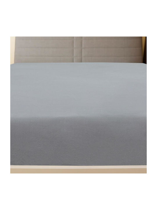 vidaXL Sheet for Single Bed with Elastic 90x200cm. Gray