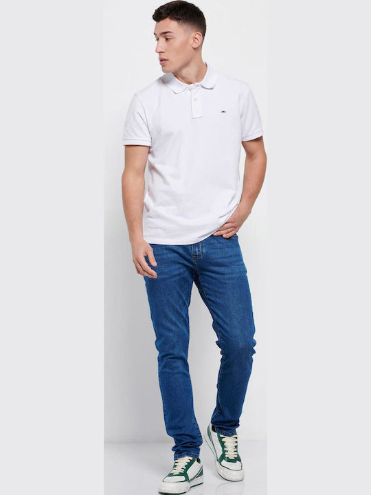 Polo Short Sleeve White Blouse