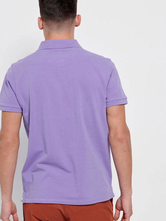 FBM007-00111 Polo Short Sleeve Blouse Lavender