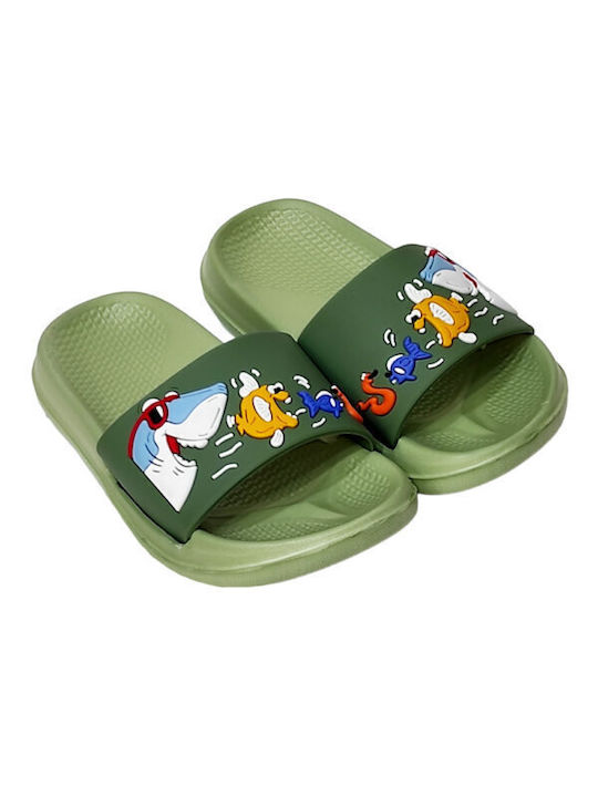 Jomix Kids' Slides Khaki