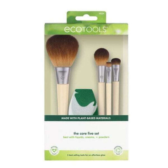 EcoTools Σετ με Πινέλα και Σφουγγαράκια Μακιγιάζ Best Basics The Core Five 4τμχ